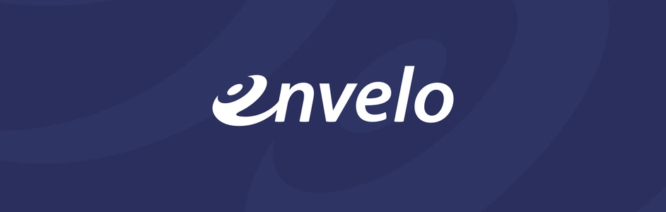 Logo envelo z patternem w tle